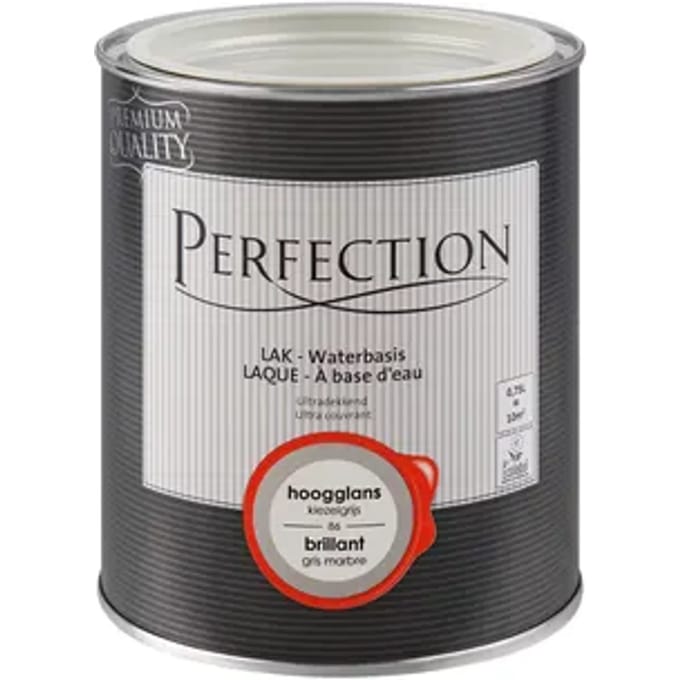 Perfection Houtlak Lak - Hoogglans - Kiezelgrijs - 750ml