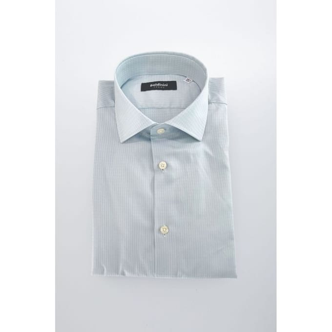 Baldinini Trend Lichtblauwe Katoenen Heren Shirt