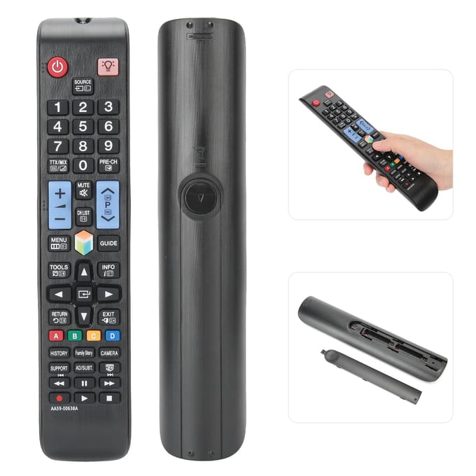 Télécommande multifonction pour téléviseur Samsung gray