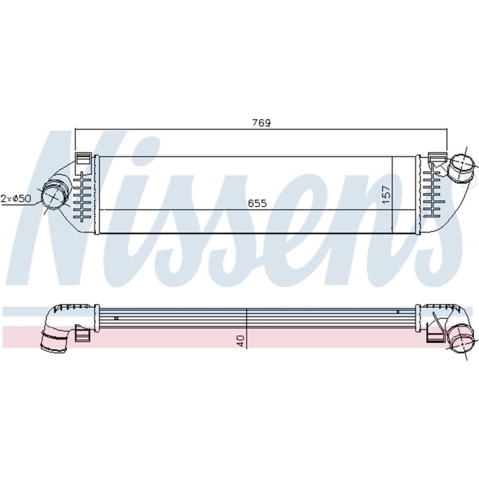 Intercooler NISSENS 96481
