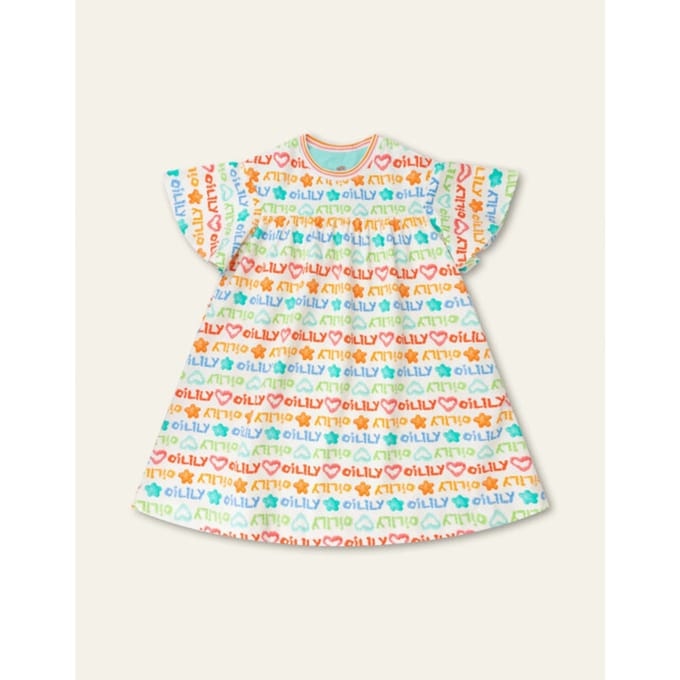Oilily Djenda - Jurk - Meisjes - Wit - 122/7yr