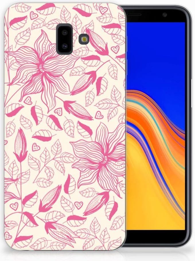 Samsung Galaxy J6 Plus (2018) TPU Case Pink Flowers