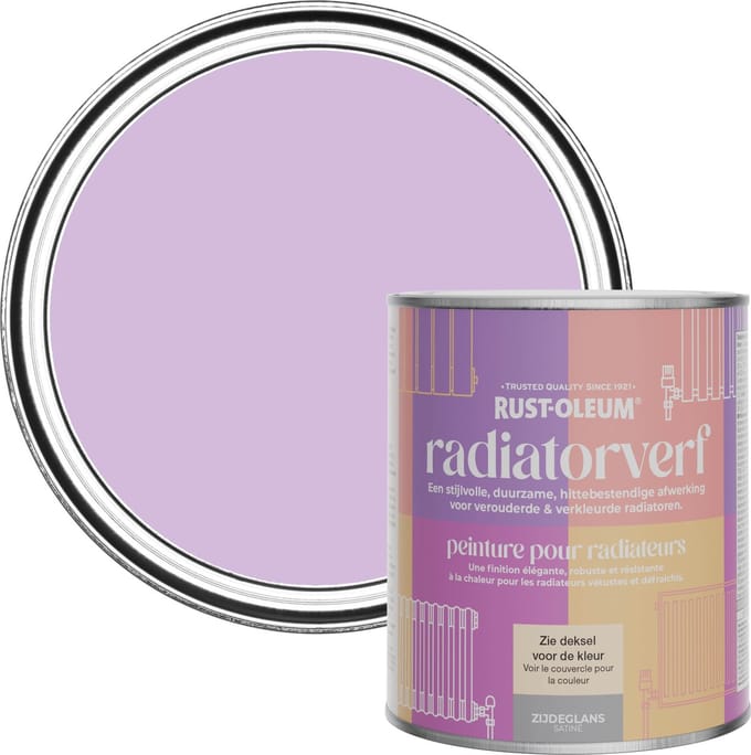 Rust-Oleum Paars Radiatorverf Zijdeglans - Macaron 750ml