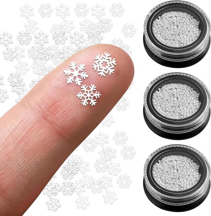 Solidchoice - Set van 300 Mini Sneeuwvlokken voor Creatieve Projecten