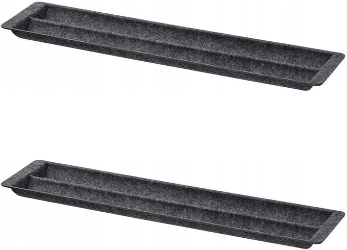 Merkloos Schuifbare Lade Organizer - Grijs, 60 cm