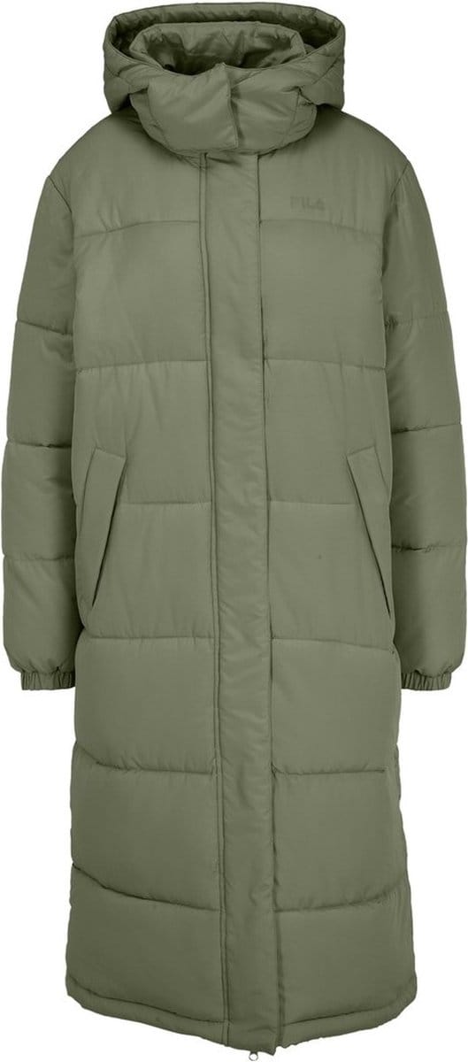 Fila dames gewatteerd jack Braunfels Long Puffer Jacket Oil Green