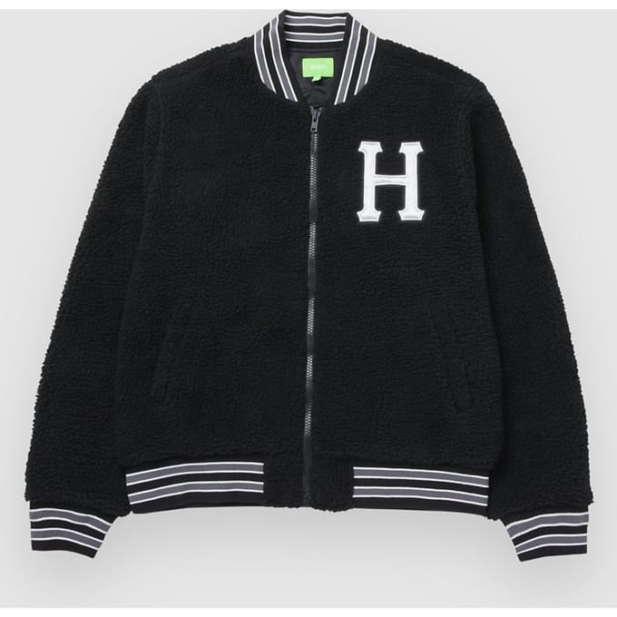 Heren Sherpa Varsity-jack zwart
