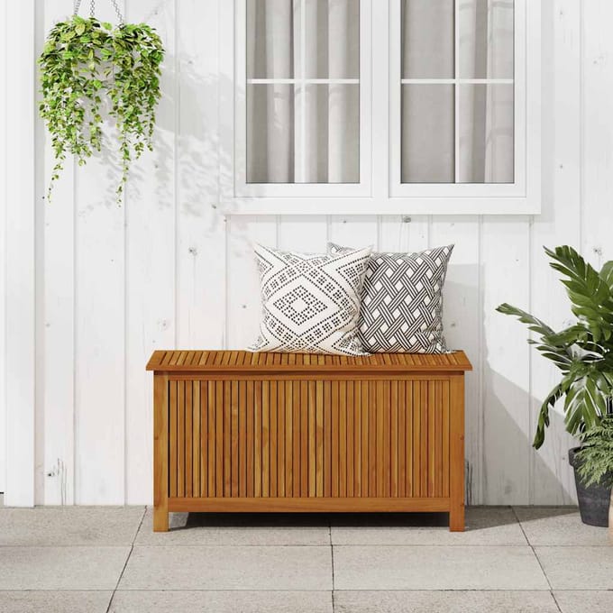 vidaXL - Tuinbox - 113x50x58 - cm - massief - acaciahout
