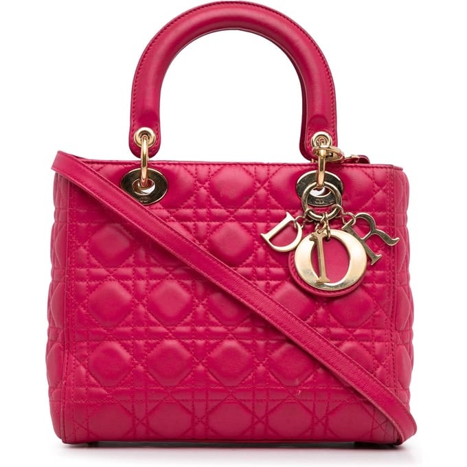 Lady Dior Handtas van Leder
