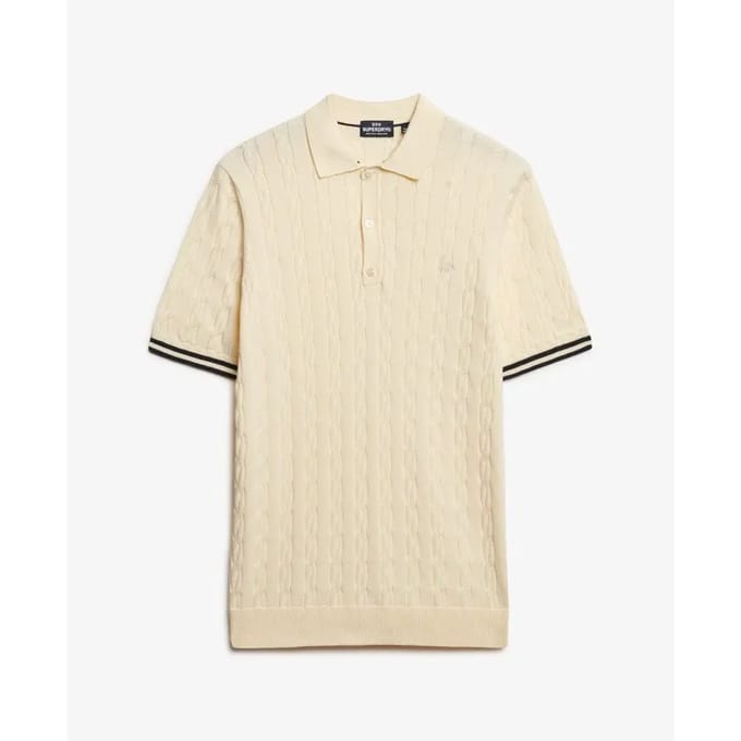Superdry M1110441a Korte Mouw Poloshirt Geel XL Man