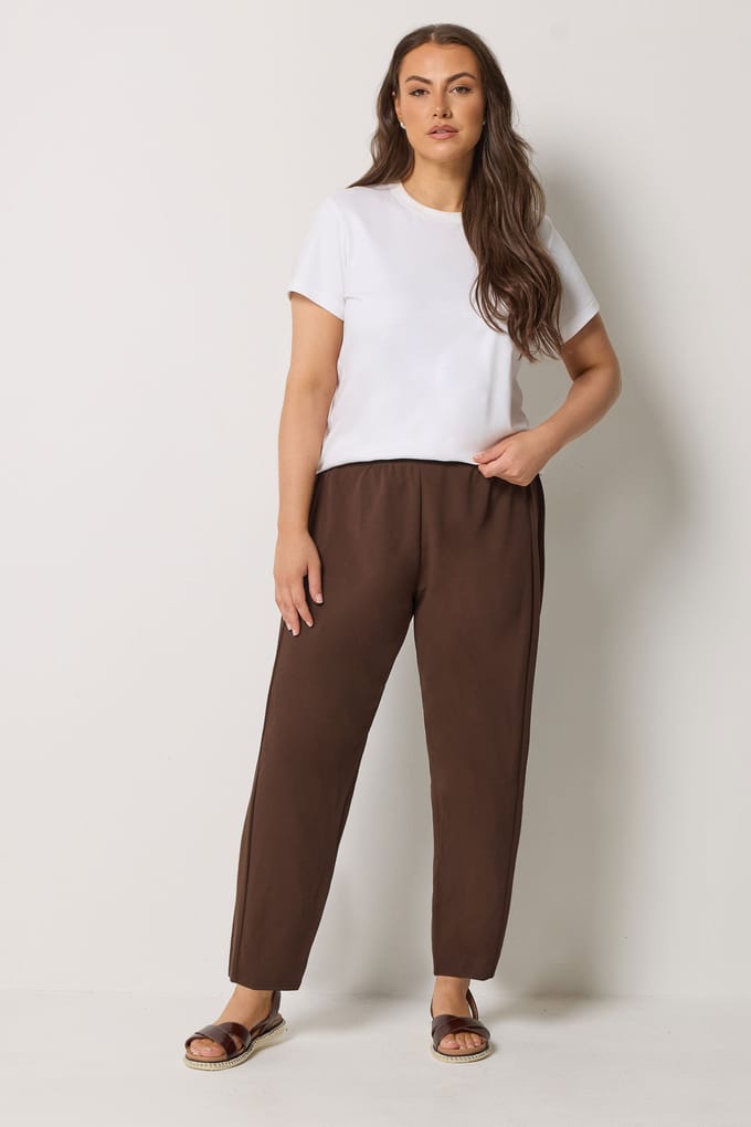 Yours Chocoladebruine Barrelbroek Size 42