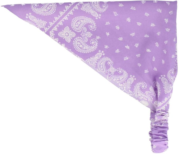 Haarsoires Haarband Bandana - Paisley Patroon - Wit Paars