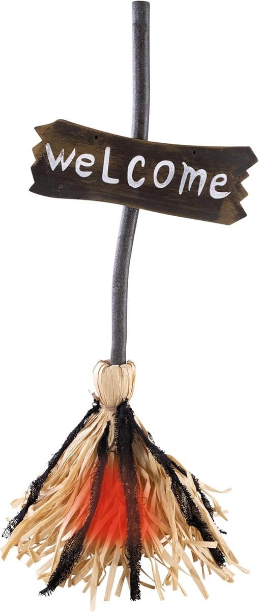Dansende Heksenbezem met Geluid voor Halloween Decoratie