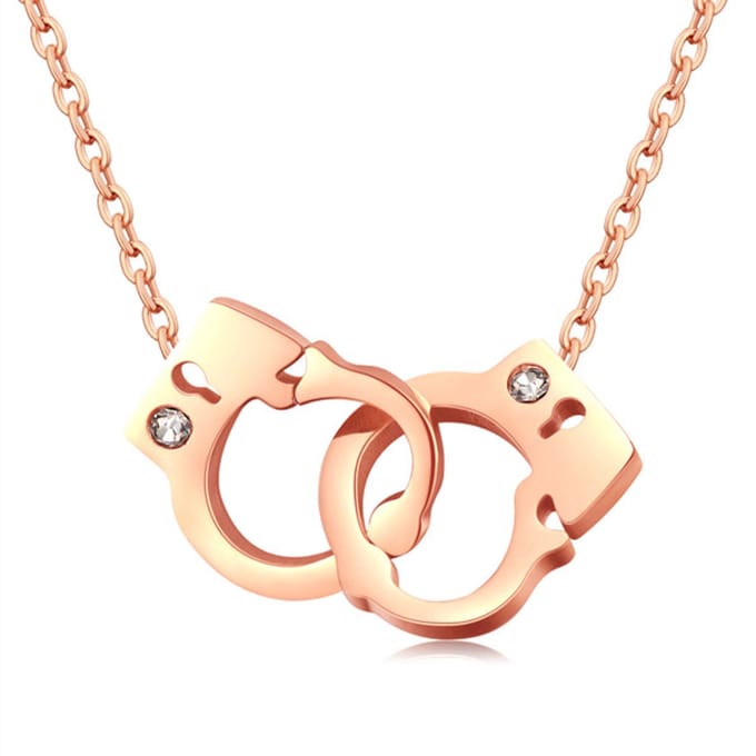 Cilla Jewels ketting Rosegoud Handcuff Pendant