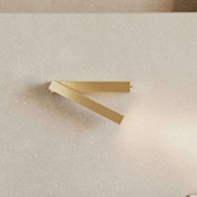 LEDS-C4 Hall Slanke LED leeslamp met LED goud