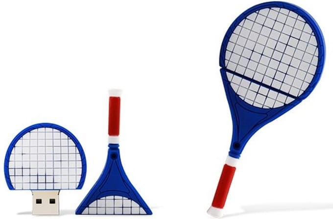 Tennis racket 128GB 3.0 USB stick