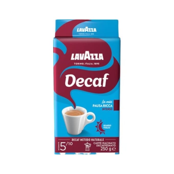 Gemalen koffie dek intenso 250g - lavazza