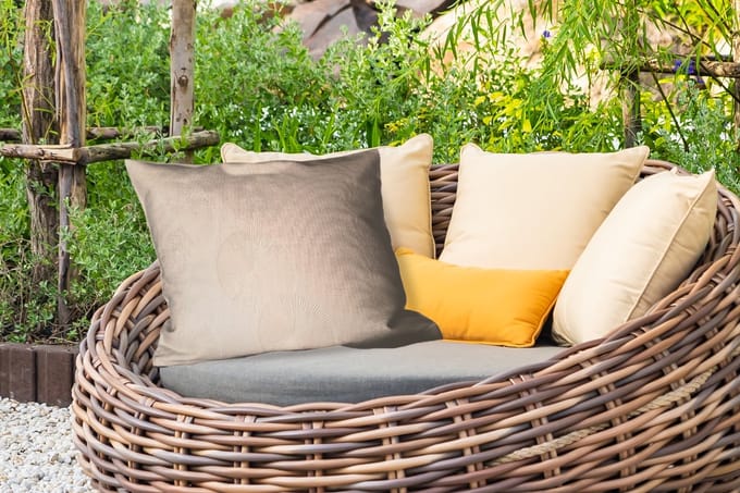 Buitenkussens - Tuin - Japandi - Beige - Modern - 50x30 cm