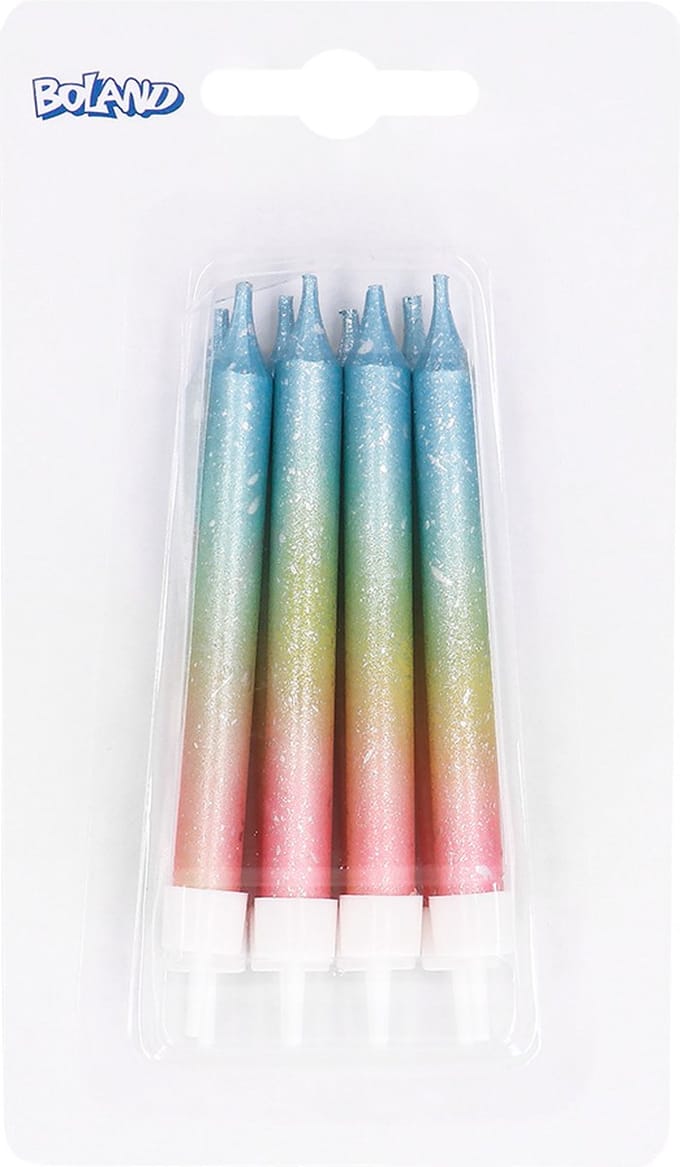 Boland - 8 Kaarsjes Pastel Pastel,Multikleur - Geen thema - Verjaardag