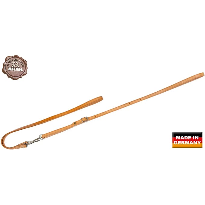 Leren hondenriem van mollèterie Akah DRSCHL 14 mm