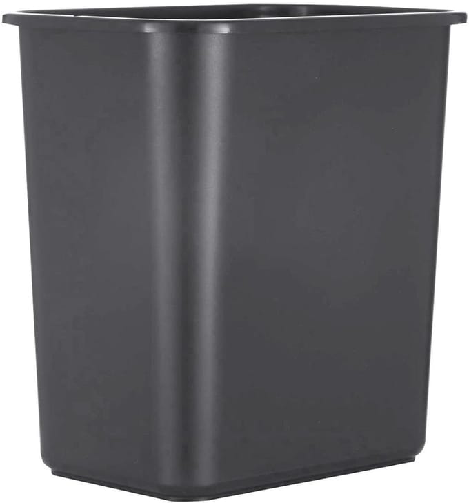 Bureau Prullenbak - Afvalbak Klein - Ruimte Besparen - Slank Design - Niet Gespecificeerd - Zwart