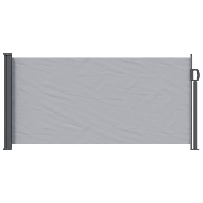 vidaXL - Uittrekbaar - Zijscherm - 300 - x - 100 - cm - Polyester - Rechthoekig - Grijs