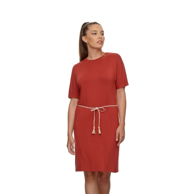 Ragwear zomerjurk kass Roestbruin-Xs (34)