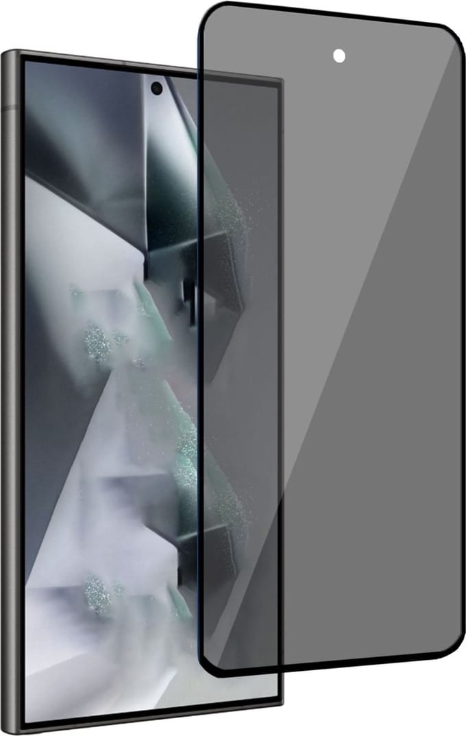 Geschikt voor Samsung Galaxy S24 Ultra - Privacy Screenprotector - Beschermglas - Privé GuardCover