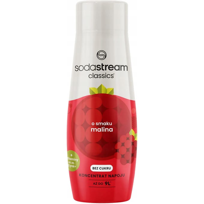 SodaStream - Fruitconcentraat Malina - Zonder Suiker - 440 ml - Voor Saturator