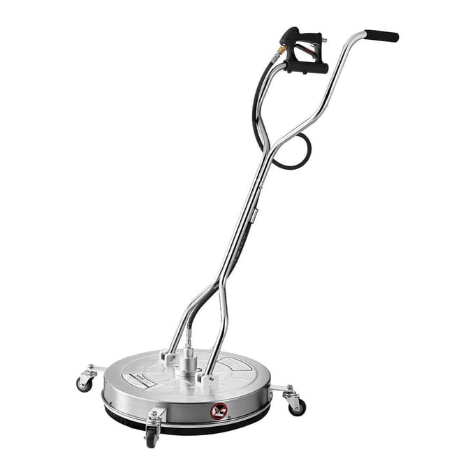 Nettoyeur de Surface pour Lave-Linge Haute Pression 24  4 Roues Double Poignée 4000 PSI Max