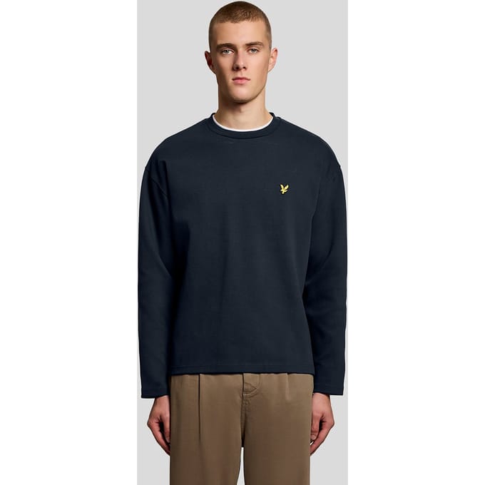 Ronde hals sweat in jacquard Lyle & Scott