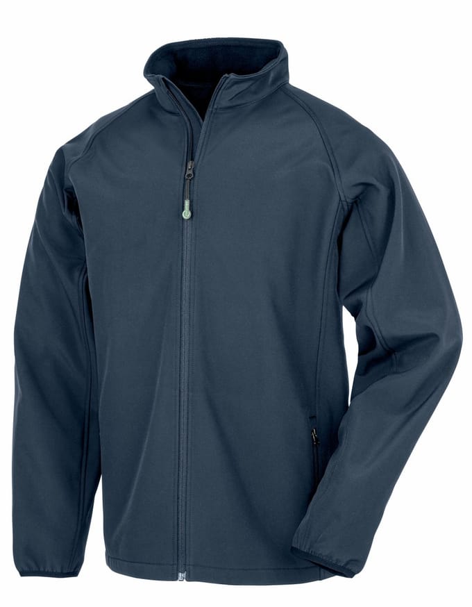 Result Recycled 2-Layer Printable Youth Softshell Jacket RT901Y - Navy - XL (11-12)