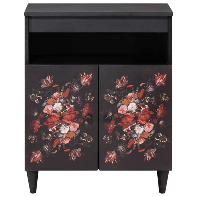 vidaXL - Opbergkasten - Multikleur - 60 - x - 33,5 - x - 75 - cm - Massief - Mango - Hout