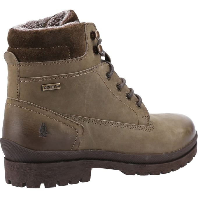 Hush Puppies Annay Leren Vrouwen Laarzen Khaki