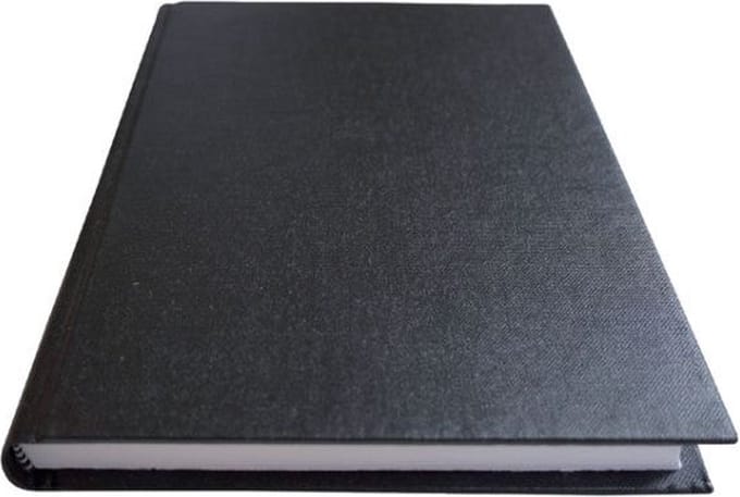 Schrift qbasic harde kaft a5 lijn 400blz zwart | 5 stuks