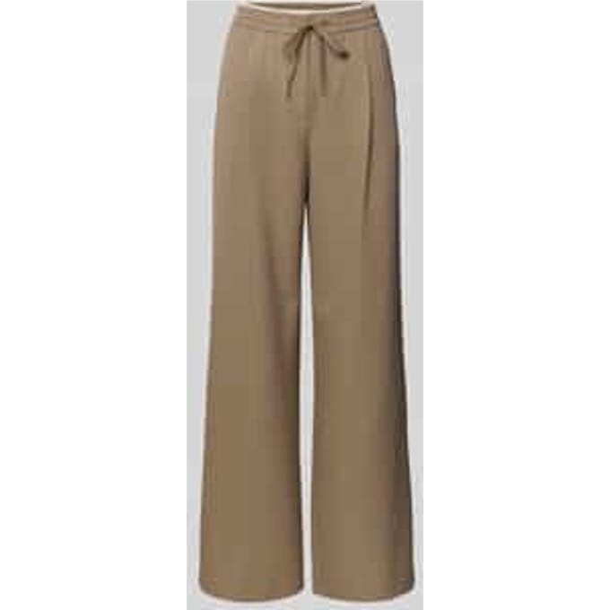 Stoffen broek met elastische band en tunnelkoord