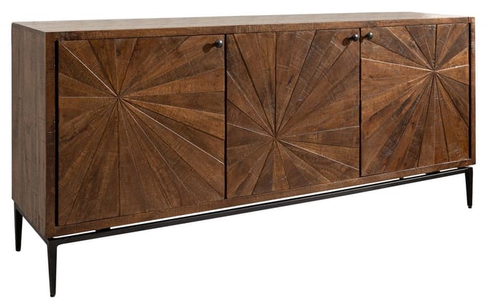 MASSIVMOEBEL24.DE mango dressoir bruin massief hout 183x46x84 cm (BxTxH) gelakt gedemonteerd STILMÖBEL volledig massief #110