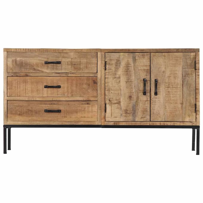 vidaXL - Dressoir - 140x35x75 - cm - massief - mangohout