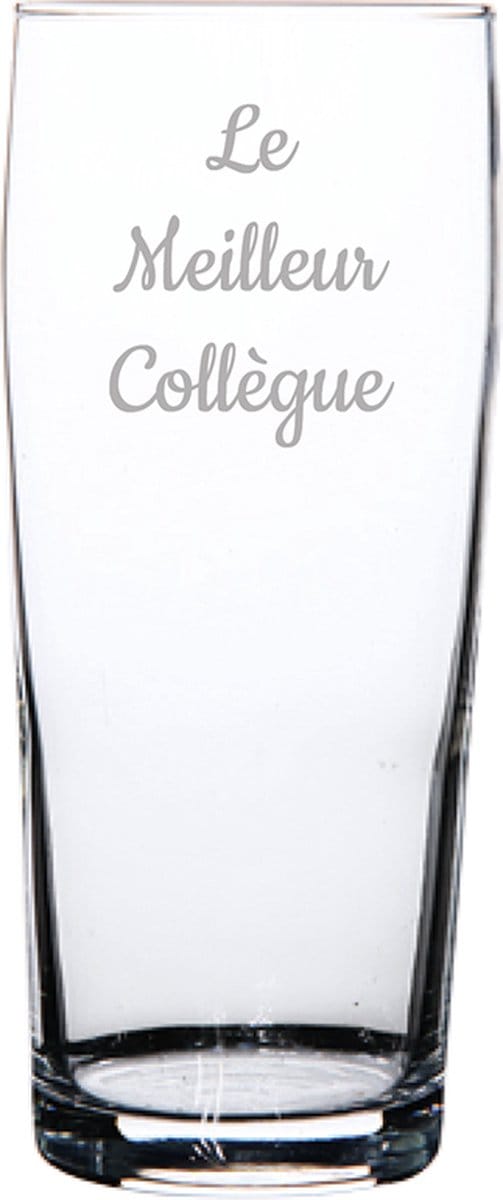 Bierfluitje gegraveerd - 19cl - Le Meilleur Collègue