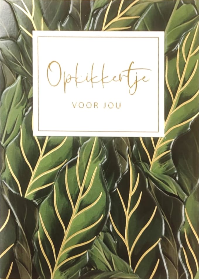 Wenskaart Golden Rush opkikkertje voor jou