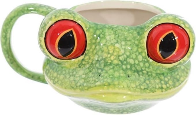 Boom kikker 3D mok groen