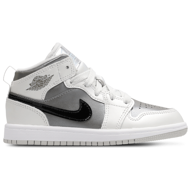 Jordan Aj1 Mid Peuterschoenen - Grijs - Maat 32 - Leer