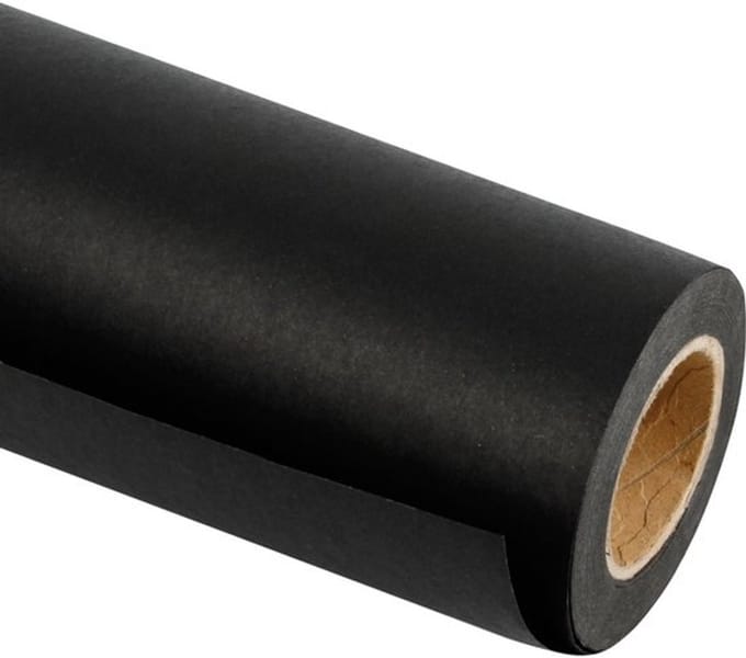 Dailygoody - Zwarte Rol Kraftpapier - Gerecycled Papier