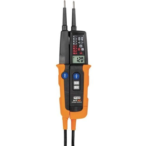 HT Instruments HT10 Tweepolige spanningstester CAT III 1000 V, CAT IV 600 V Akoestisch, Staafdiagram, LCD, LED