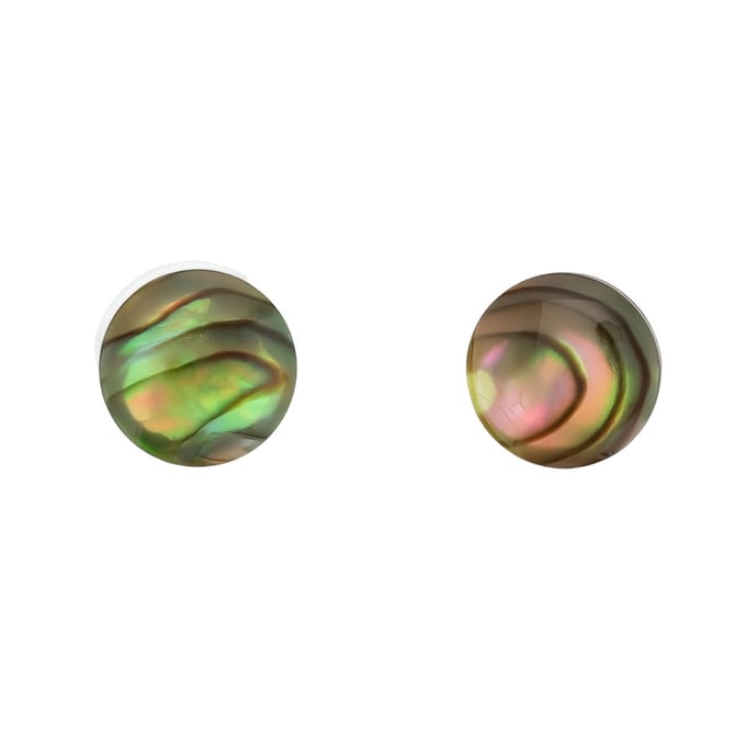 Behave Oorbellen - oorstekers - schelp - multi kleur - 1 cm