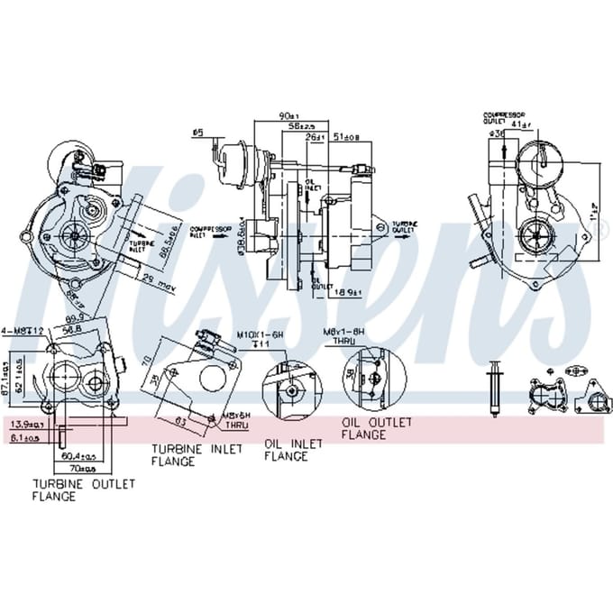 Supercharger, drukvulling NISSENS 93073