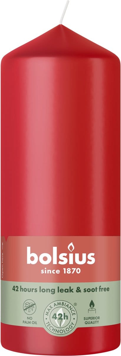 Bolsius Stompkaars 150/58 Delicaat Rood