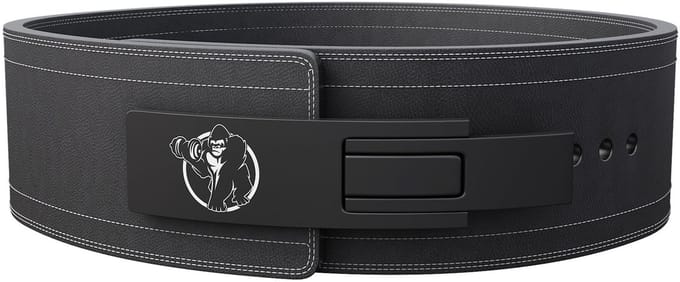 Gorilla Sports Gewichthef riem - Leer - Hefboomsluiting - Maat L