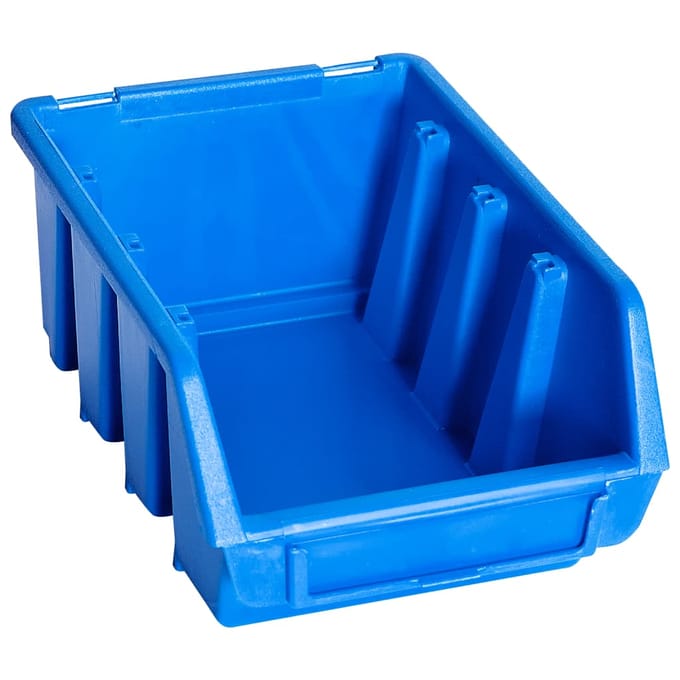 vidaXL - Stapelbakken - 20 - st - kunststof - blauw