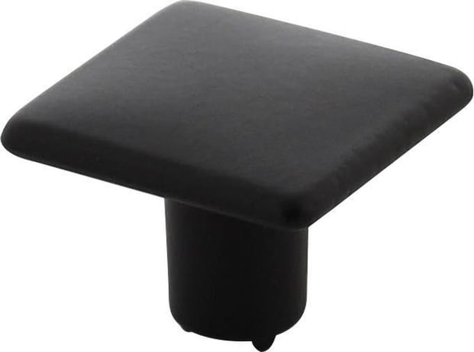 Intersteel Meubelknop vierkant 26 x 26 mm mat zwart